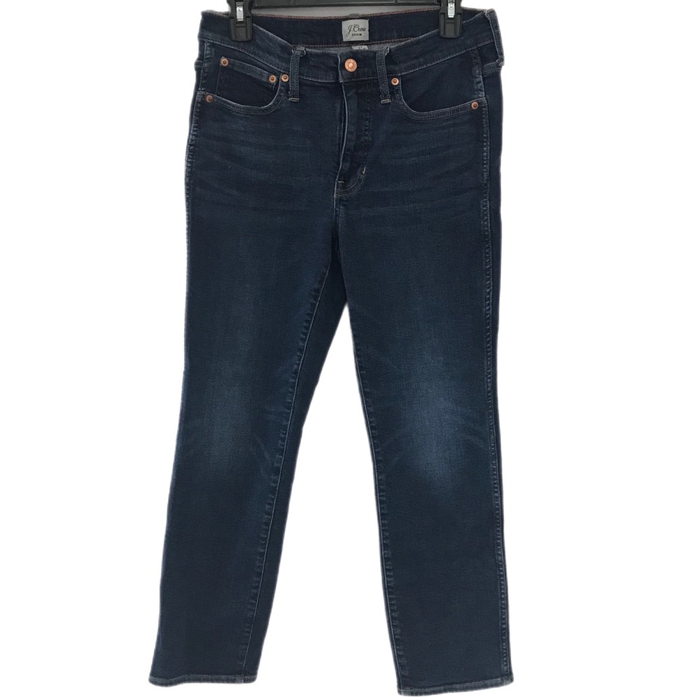 J.Crew Dark Wash 9" Vintage Straight Jeans